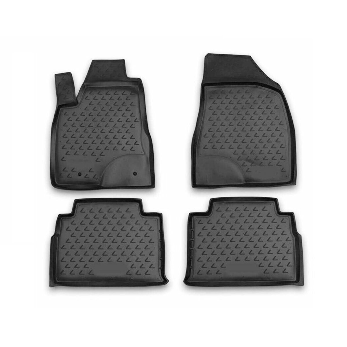 Lexus RX350 Floor Mats - Omac - Rubber TPE 4 Pcs - Black - '03-'09